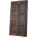 Country Style 1900s Antique Teak Wood Door Wall Decor