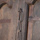 Country Style 1900s Antique Teak Wood Door Wall Decor