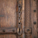 1900s Antique Rustic Teak Wood Door With Frame