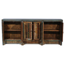 Farmhouse Style Reclaimed Wood 90" Long Sideboard