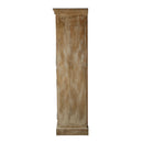 Boho Hand Carved Mango Wood Storage Cabinet