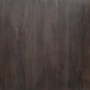 Modern Ash Gray Rib Carved Solid Wood 40" Square Coffee Table