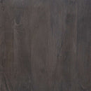Modern Ash Gray Rib Carved Solid Wood 24" Square End Table