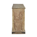 Early 1900s  Antique Door Upcycled 2- Door Rustic Cabinet