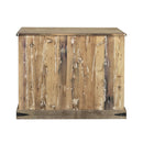 Early 1900s  Antique Door Upcycled 2- Door Rustic Cabinet
