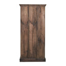 Ranch Style Antique Arched Door Repurposed Tall Teak Wood  Armoire