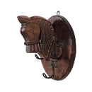 Horse Head Corbel Repurposed Wall Hook Panel