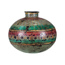 Farmhouse Style Hand Painted Vintage "Matka" Vase