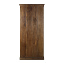 Early 1900s Carved Door 76" Tall Solid Wood Armoire