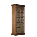 Early 1900s Carved Door 76" Tall Solid Wood Armoire