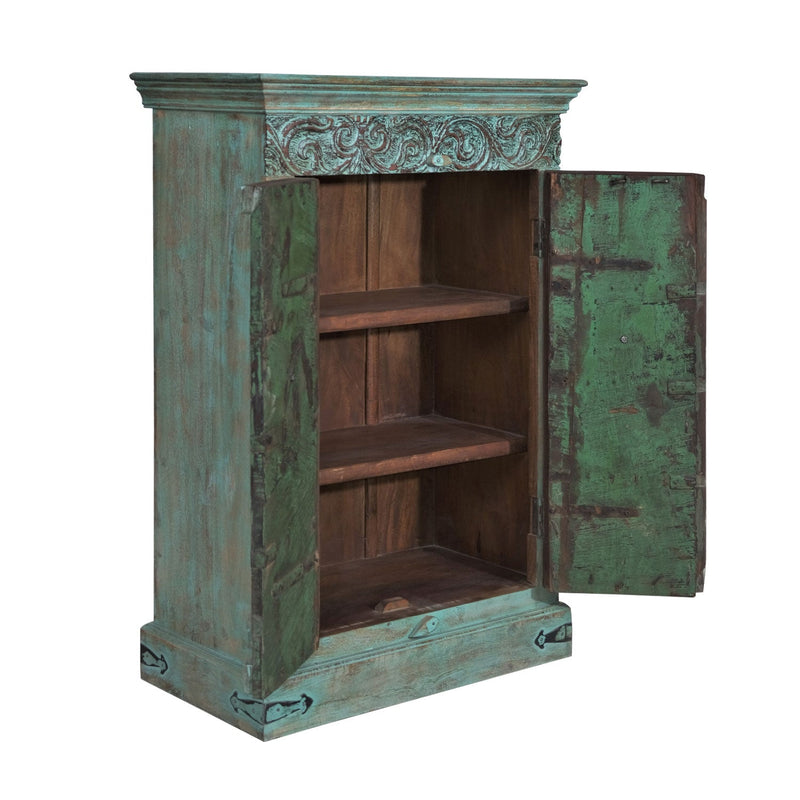 Ranch Style Antique Door Upcycled Storage Cabinet