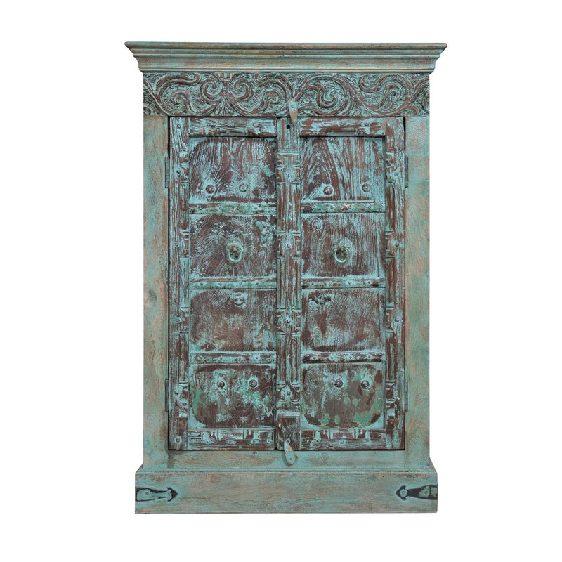 Ranch Style Antique Door Upcycled Storage Cabinet