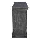 Distressed Charcoal Gray Solid Wood Bedroom Dresser With 7 Drawers