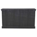 Distressed Charcoal Gray Solid Wood Bedroom Dresser With 7 Drawers