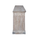 Farmhouse 4 Doors Large Distressed Finished Solid Wood Sideboard