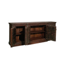 Ranch Style Rustic 108" Long Solid Wood Sideboard Credenza