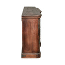 Ranch Style Rustic 108" Long Solid Wood Sideboard Credenza