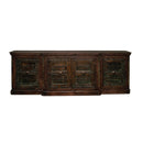 Ranch Style Rustic 108" Long Solid Wood Sideboard Credenza