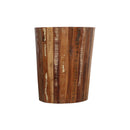 Reclaimed Wood 23" Tall Living Room Round End Table