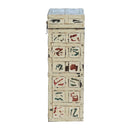 Distressed White Finish Solid Wood Wine Bottle Gift Box