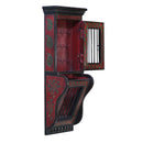 Eclectic Wooden Hand Painted Key And Letter Holder Wall Hanging