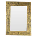 Antique Gold Finish Solid Wood 23" x 31"  Vanity Mirror