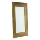 Antique Gold Finish Solid Wood 23" x 31"  Vanity Mirror