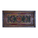 Hand Carved Vintage Wall Panel With Hand Paintings