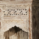 Moorish Hand Carved Arch 51" Wide Low Bookcase