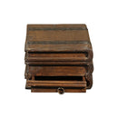 Eclectic Handmade Vintage Faux Book Shaped Box With Hidden Drawer