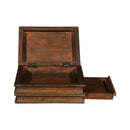 Eclectic Handmade Vintage Faux Book Shaped Box With Hidden Drawer