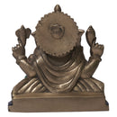 Handmade Brass "Ganesha" Statue With Semi-Preciuos Stone Overlay