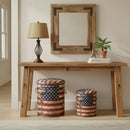 Eclectic "Patriotic" US  Flag Storage Bins- Set of 2