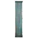 Blue Distressed Finished Farmhouse Tall Bedroom Armoire