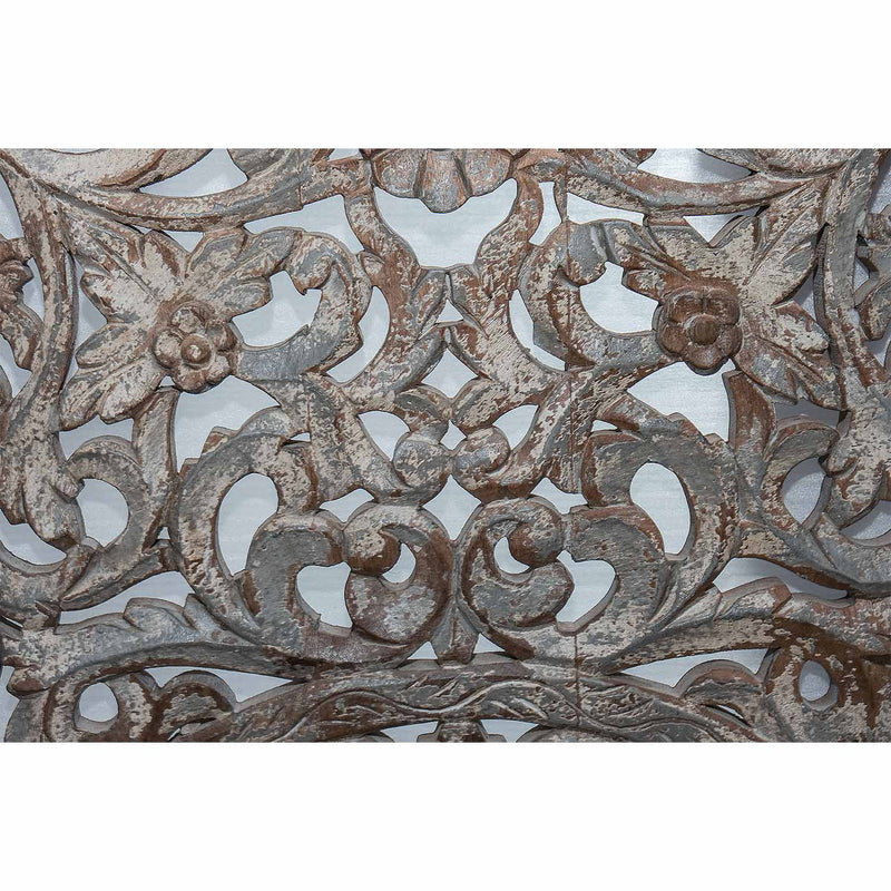 Hand Carved Solid Wood Lattice Moorish Wall Panel