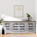 Farmhouse Style 109 Inches Extra Large Dining Room Sideboard Cabinet
