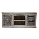 Farmhouse Style 36" Tall Solid Wood Media Console