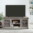 Farmhouse Style 36" Tall Solid Wood Media Console