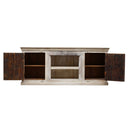 Farmhouse Style 36" Tall Solid Wood Media Console