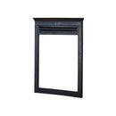 Handcarved Solid Wood Vanity Mirror With Metal Accents