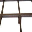 Modern Solid Wood Panel Dark Walnut Finish King Bed With Nightstands