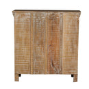 Farmhouse Style 2-Door Modern Cabinet With Glass Doors