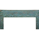 Distressed Blue Hand Carved Solid Wood 53" Tall Wall Mirror