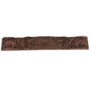 Antique Elephants Carved 37" Wide Lintel Wall Art