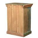Farmhouse Style Reclaimed Wood Colored Patina Nightstand