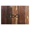 Distressed Painted Reclaimed Wood 2-Door Storage Cabinet