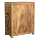 Distressed Painted Reclaimed Wood 2-Door Storage Cabinet