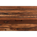Distressed Solid Wood 48 in. Chest Log Cabin Coffee Table