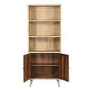 Farmhouse Style Distressed Reclaimed Wood 78 in. Tall Modern Display Cabinet