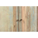 Farmhouse Style Distressed Reclaimed Wood 78 in. Tall Modern Display Cabinet